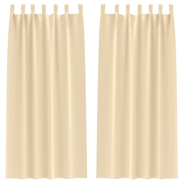 Tende oscuranti con tende Crema Poliestere 4107596