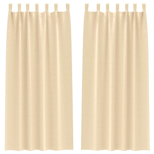 Tende oscuranti con tende Crema Poliestere 4107597