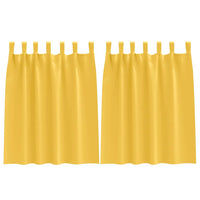 Tende oscuranti con tende Giallo senape Poliestere 4107613