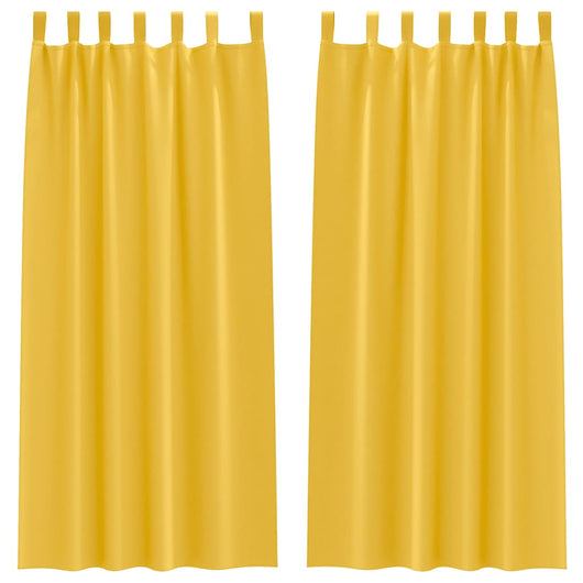 Tende oscuranti con tende Giallo senape Poliestere 4107617