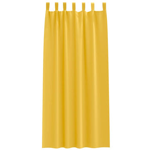 Tende oscuranti con tende Giallo senape Poliestere 4107617