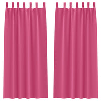 Tende oscuranti con tende Rosa brillante Poliestere 4107625