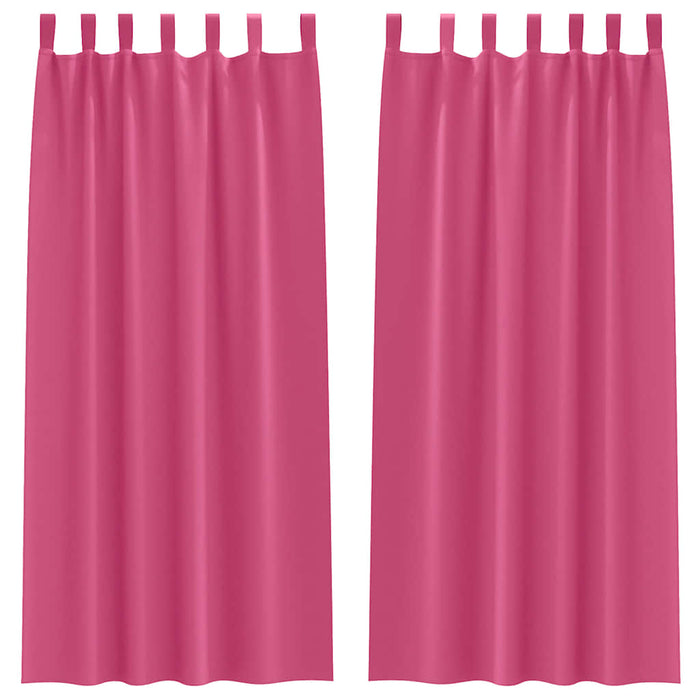 Tende oscuranti con tende Rosa brillante Poliestere 4107625