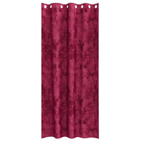 Tenda con tende 2 pcs Rosso Vino 260 x 140 cm Velluto 4107647