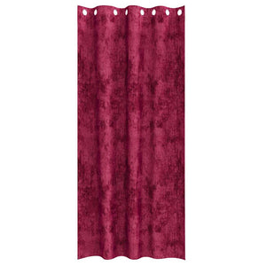 Tenda con tende 2 pcs Rosso Vino 260 x 140 cm Velluto 4107647