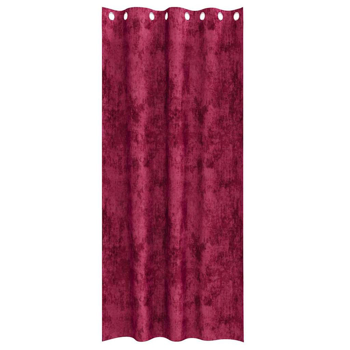 Tenda con tende 2 pcs Rosso Vino 260 x 140 cm Velluto 4107647
