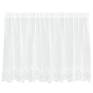 Tende con tende Floreale Bianco 200 x 80 cm Poliestere 4107761