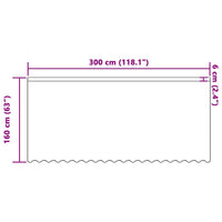 Tende con tende Bianco Poliestere 4107778