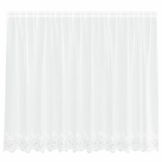 Tende con tende Bianco 500x100cm Poliestere 4107779