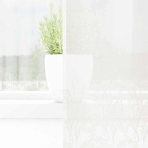 Tende con tende Floreale Bianco 300 x 280 cm Poliestere 4107785