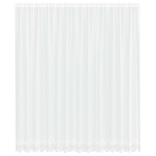 Tende con tende Floreale Bianco 400 x 260 cm Poliestere 4107797