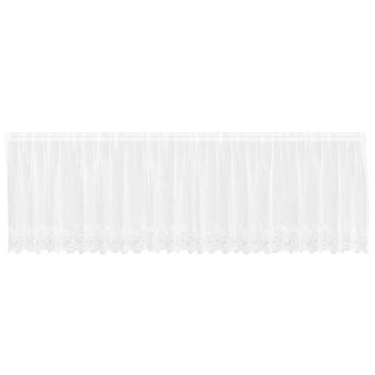 Tende con tende Floreale Bianco 500 x 120 cm Poliestere 4107802