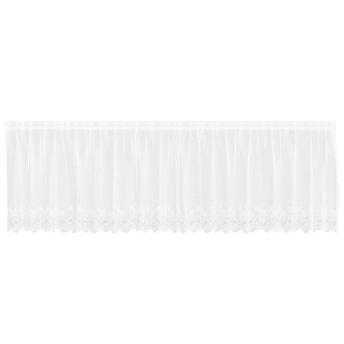 Tende con tende Floreale Bianco 500 x 120 cm Poliestere 4107802