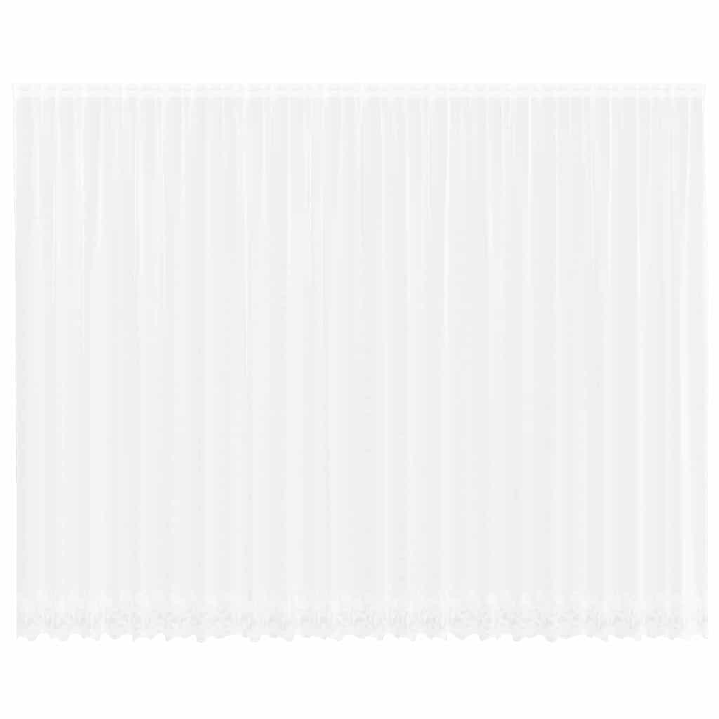 Tende con tende Bianco 500x100cm Poliestere 4107823