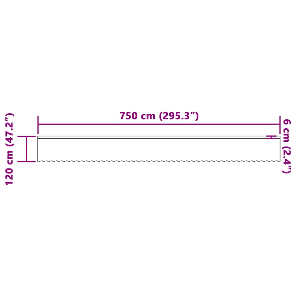 Tende con tende Floreale Bianco 750 x 120 cm Poliestere 4107828