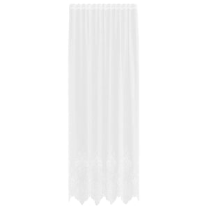 Tende con tende Bianco 500x100cm Poliestere 4107875