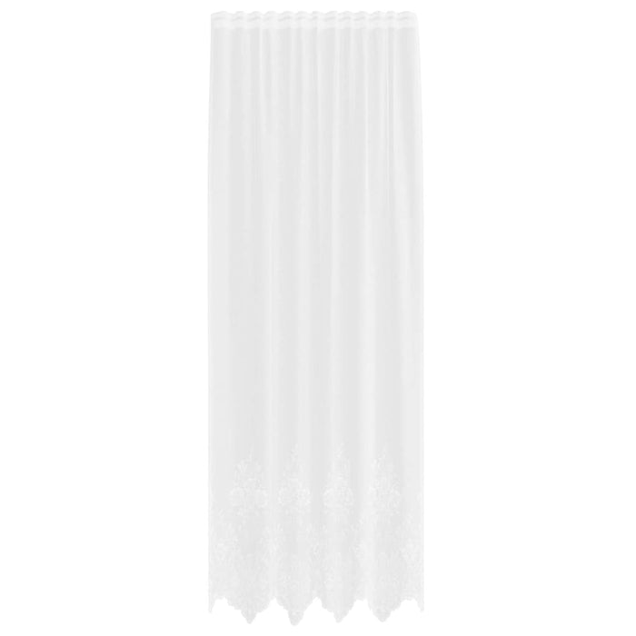 Tende con tende Bianco 500x100cm Poliestere 4107875