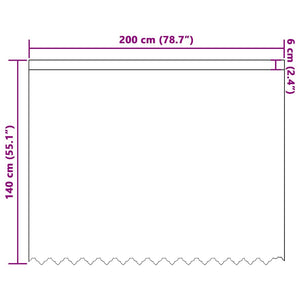 Tende con tende Bianco 500x100cm Poliestere 4107881
