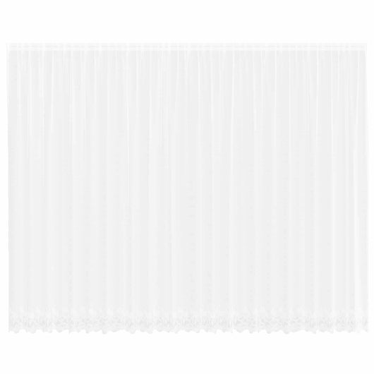 Tenda in Pizzo con tende Bianco 280 x 600 cm Poliestere 4107941