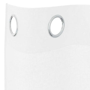 Tende con tende 2 pcs Bianco 140x175cm Poliestere 4107983