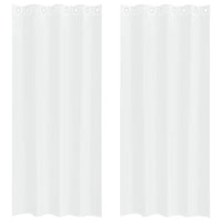 Tende con tende 2 pcs Bianco Poliestere 4107985