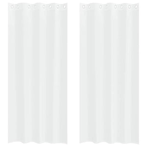 Tende con tende 2 pcs Bianco Poliestere 4107986
