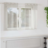 Tende con tende 2 pcs Crema Poliestere 4107987