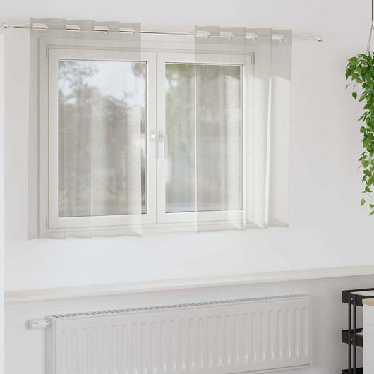 Tende con tende 2 pcs Crema Poliestere 4107987