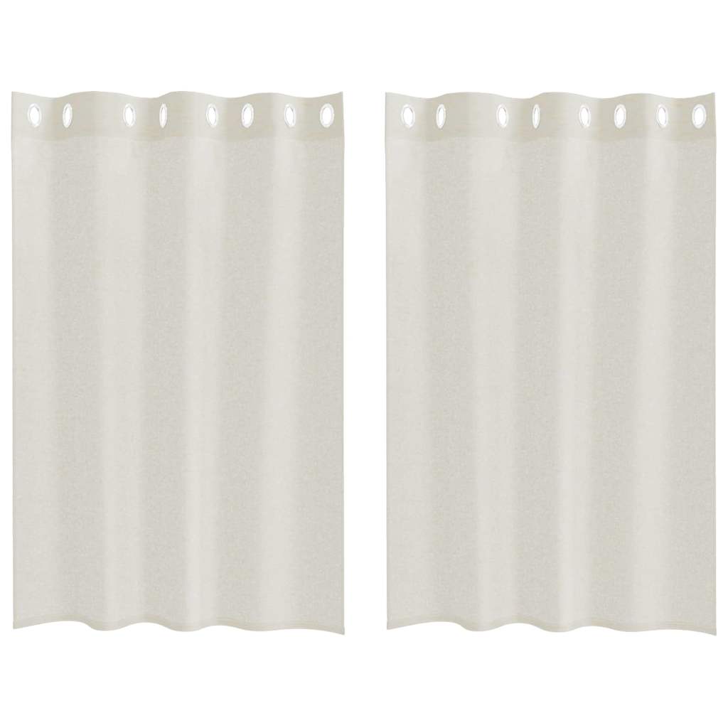 Tende con tende 2 pcs Crema Poliestere 4107987