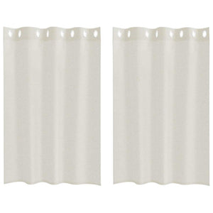 Tende con tende 2 pcs Crema Poliestere 4107987