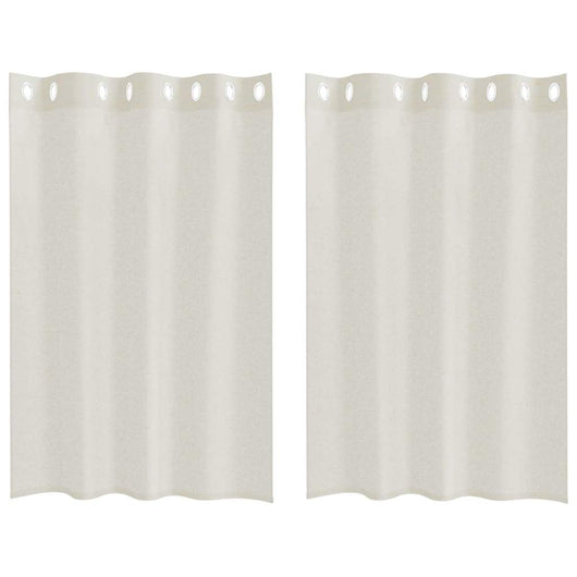 Tende con tende 2 pcs Crema Poliestere 4107987