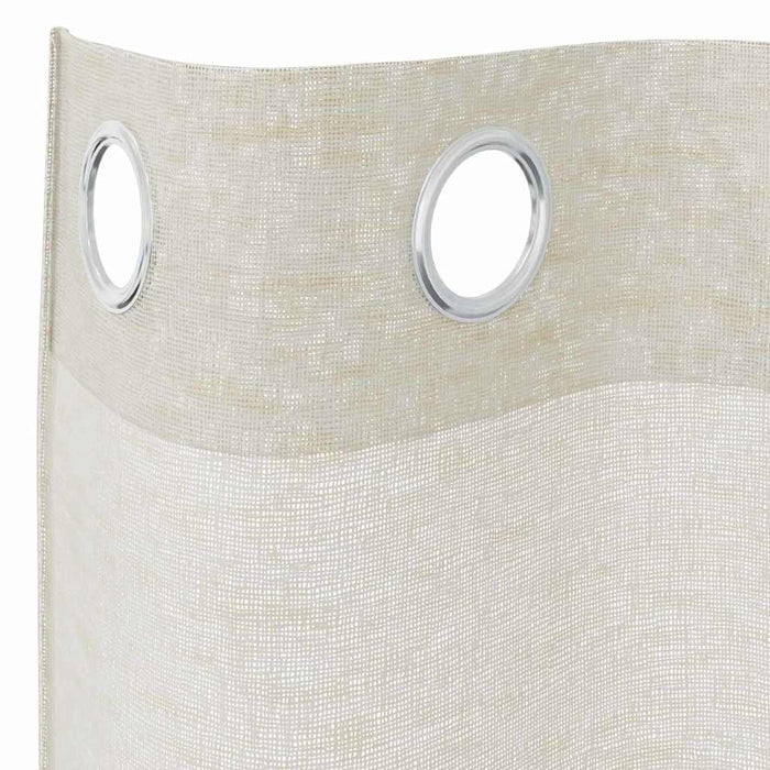 Tende con tende 2 pcs Crema 140x175cm Poliestere 4107988