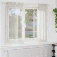 Tende con tende 2 pcs Crema 140x175cm Poliestere 4107988