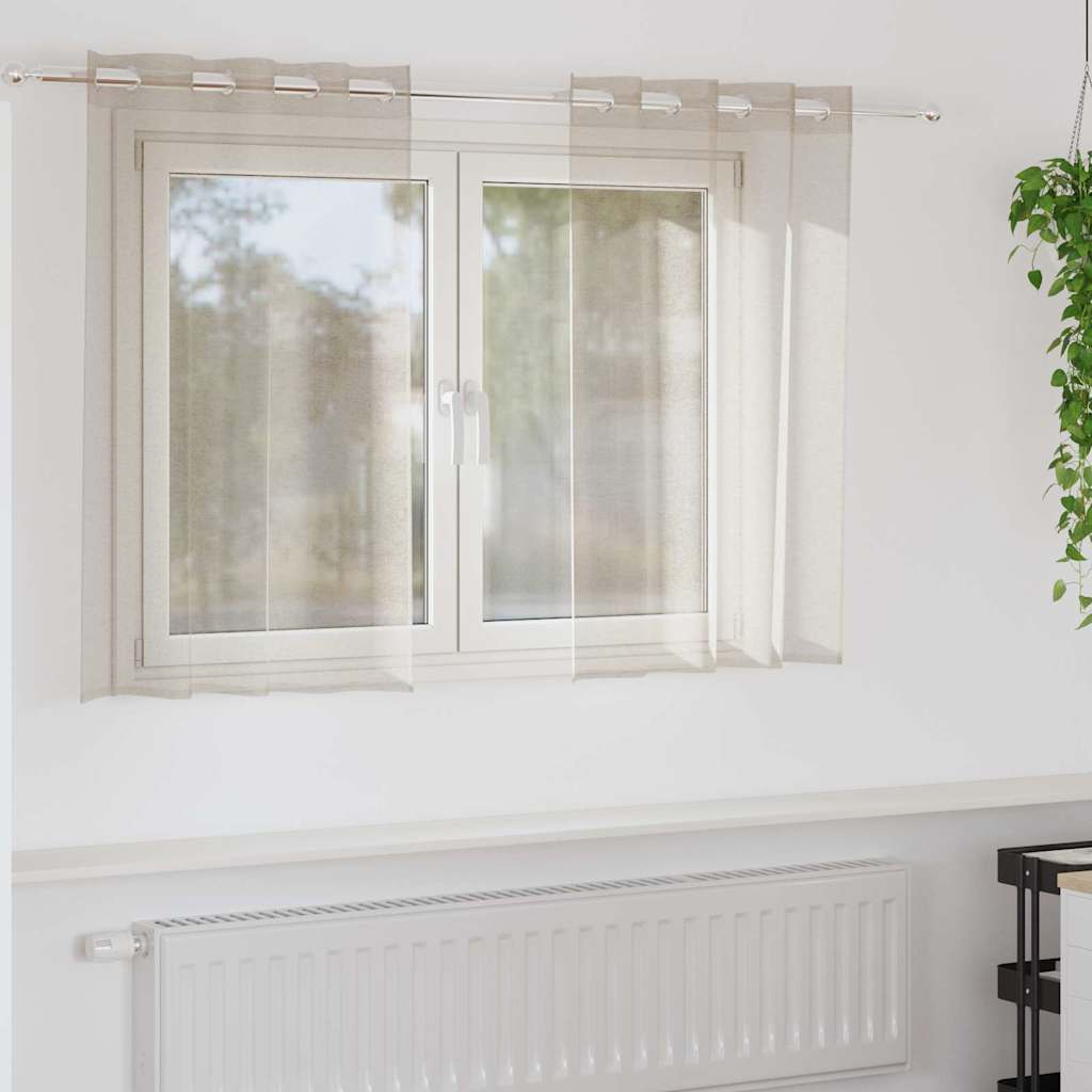 Tende con tende 2 pcs Sabbia Poliestere 4107992