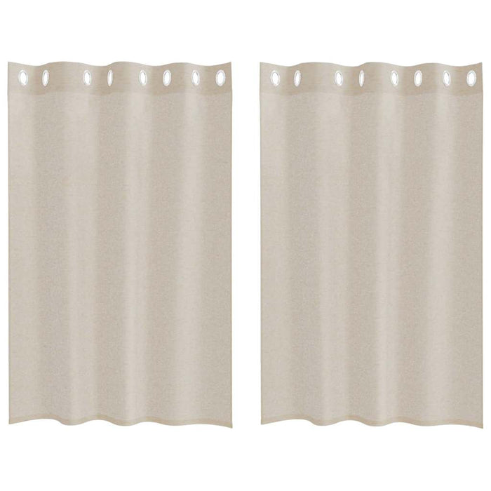 Tende con tende 2 pcs Sabbia Poliestere 4107992