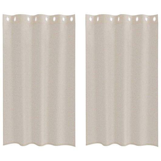 Tende con tende 2 pcs Sabbia 140x175cm Poliestere 4107993