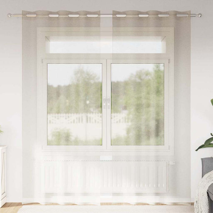 Tende con tende 2 pcs Sabbia Poliestere 4107996