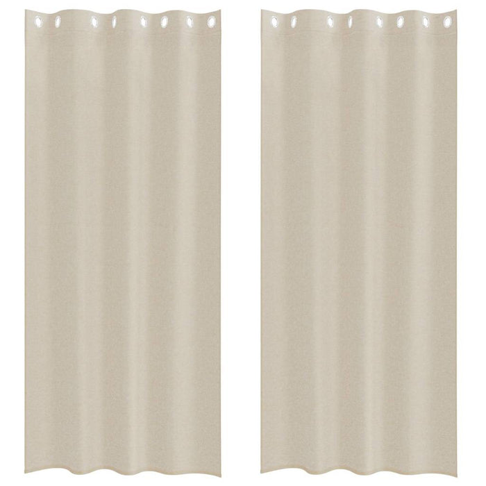 Tende con tende 2 pcs Sabbia Poliestere 4107996