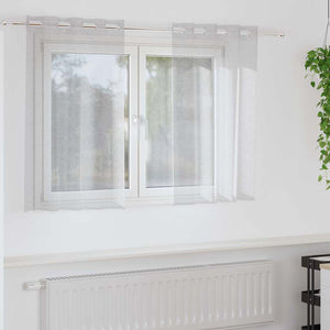 Tende con tende 2 pcs Grigio chiaro 140x140cm Poliestere 4107997