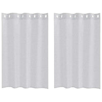 Tende con tende 2 pcs Grigio chiaro 140x140cm Poliestere 4107997