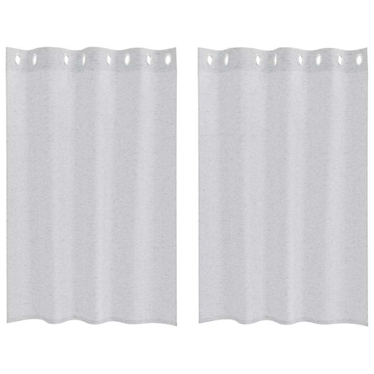 Tende con tende 2 pcs Grigio chiaro 140x140cm Poliestere 4107997