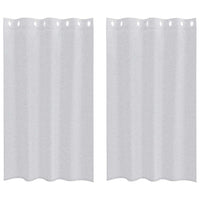 Tende con tende 2 pcs Grigio chiaro 140x175cm Poliestere 4107998