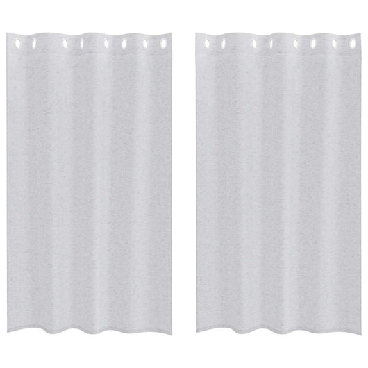 Tende con tende 2 pcs Grigio chiaro 140x175cm Poliestere 4107998