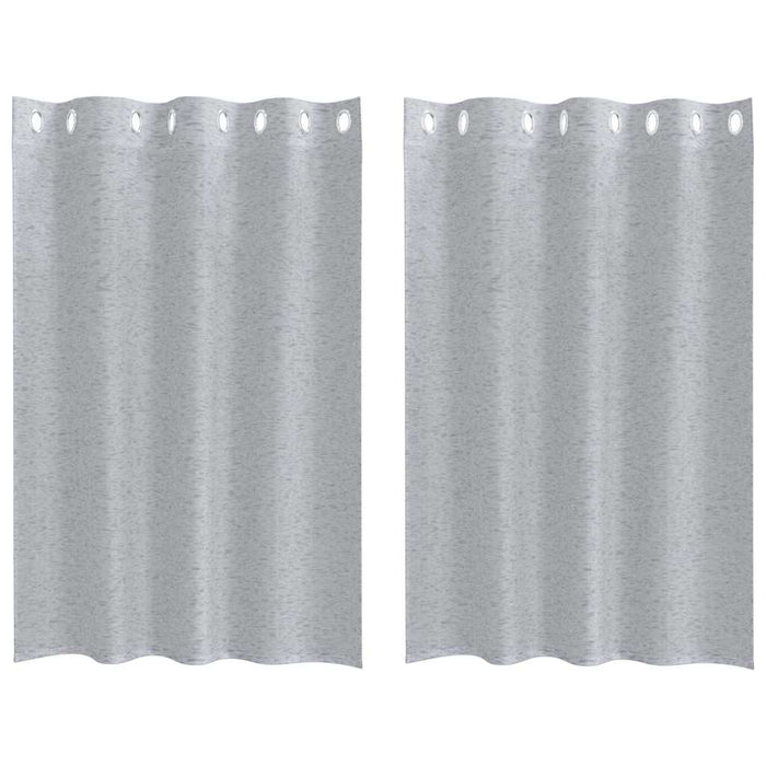 Tende con tende 2 pcs Grigio scuro Poliestere 4108002