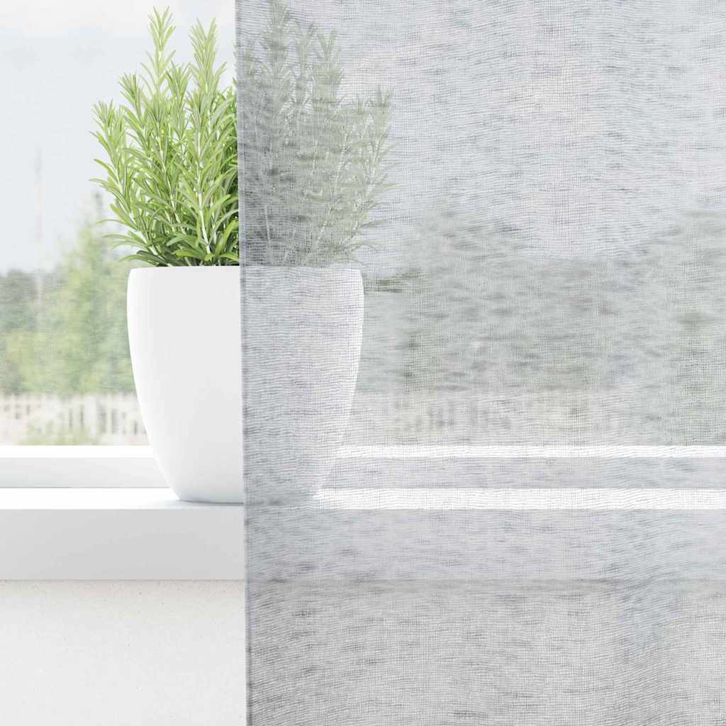 Tende con tende 2 pcs Grigio scuro Poliestere 4108003