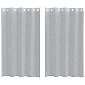 Tende con tende 2 pcs Grigio scuro Poliestere 4108003