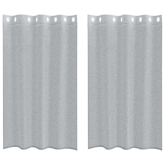 Tende con tende 2 pcs Grigio scuro Poliestere 4108003
