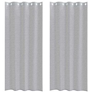 Tende con tende 2 pcs Grigio scuro Poliestere 4108004