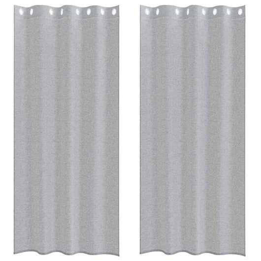 Tende con tende 2 pcs Grigio scuro Poliestere 4108004