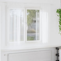 Tende con tende 2 pcs Bianco 140x175cm Poliestere 4108008